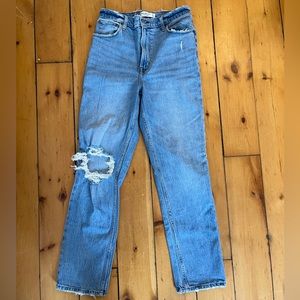 Abercrombie straight leg high rise denim size 29